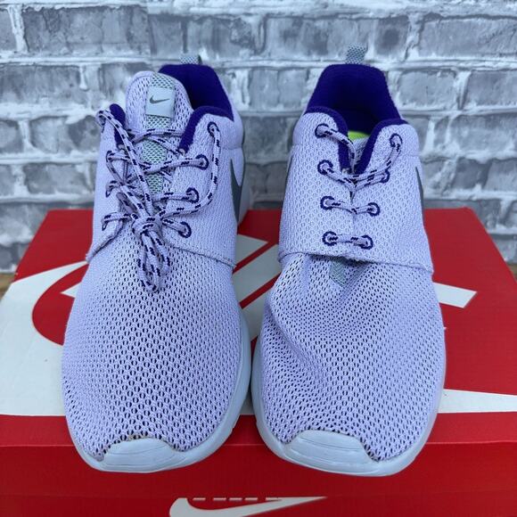 Nike Roshe Run Violet Frost Pure Platinum Running Shoes 511882-553 Womens Sz 8.5 - Picture 3 of 6